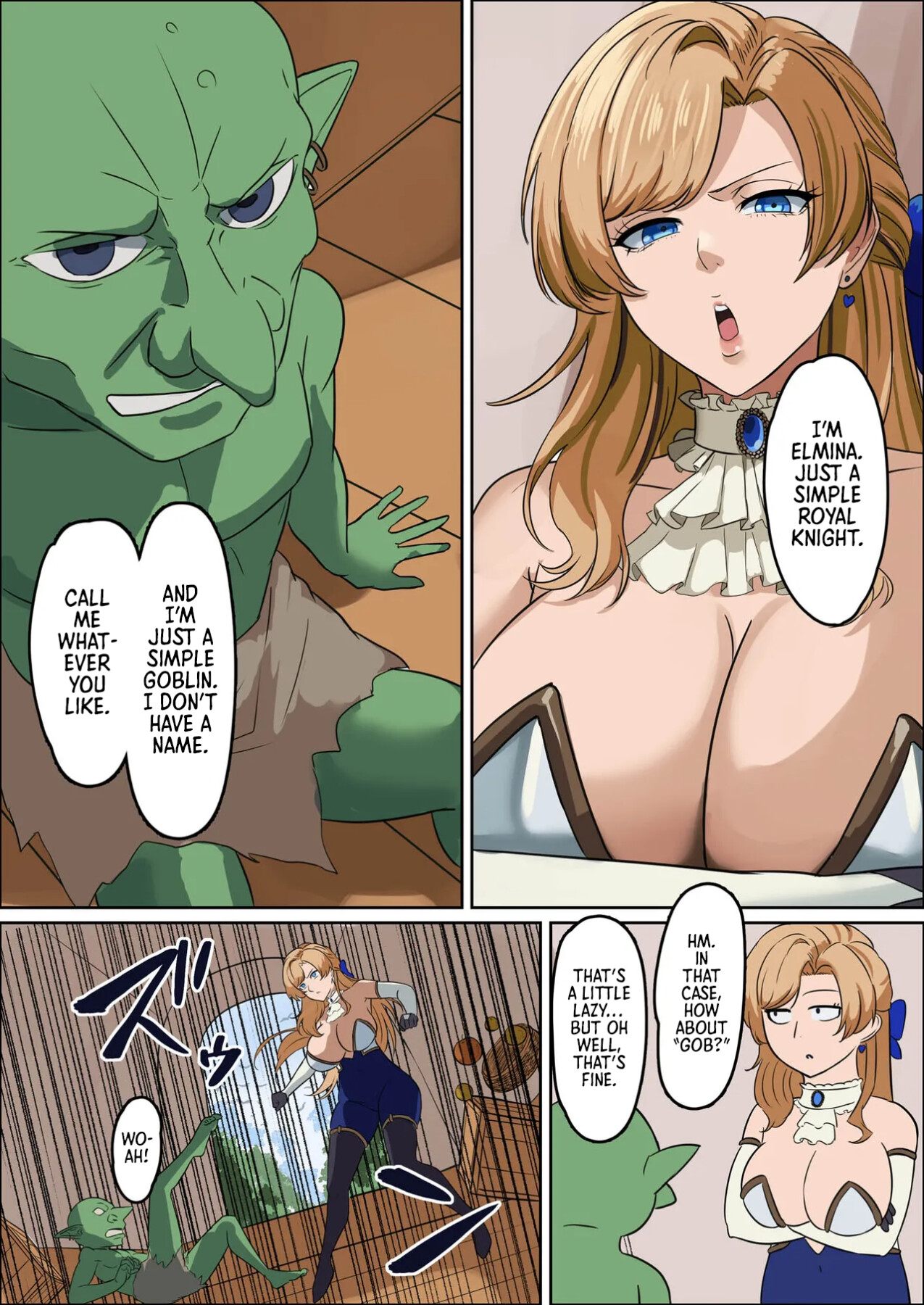 Hentai Manga Comic-Huge Breasted Female Knight: Teaming up with a weakling monster!? What kind of joke is this?-Read-57
